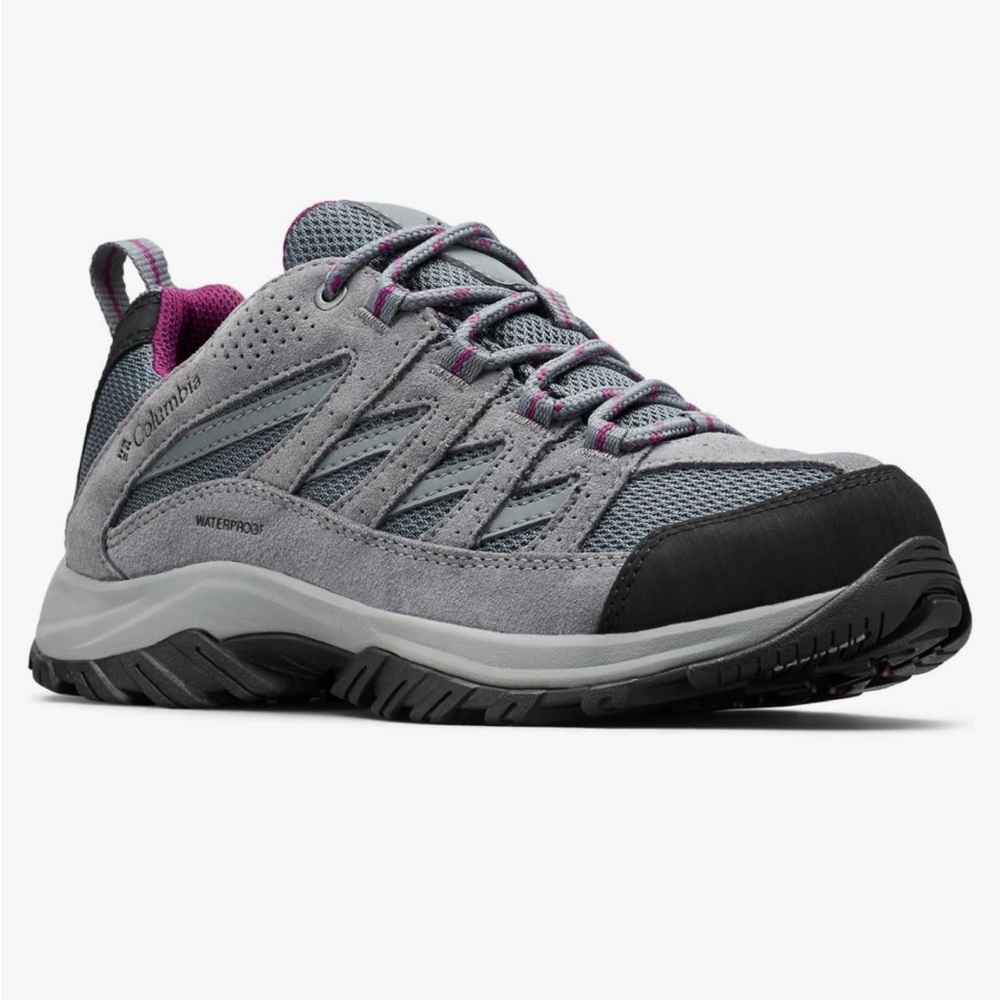 Columbia Crestwood Waterproof Titanium/Red Onion